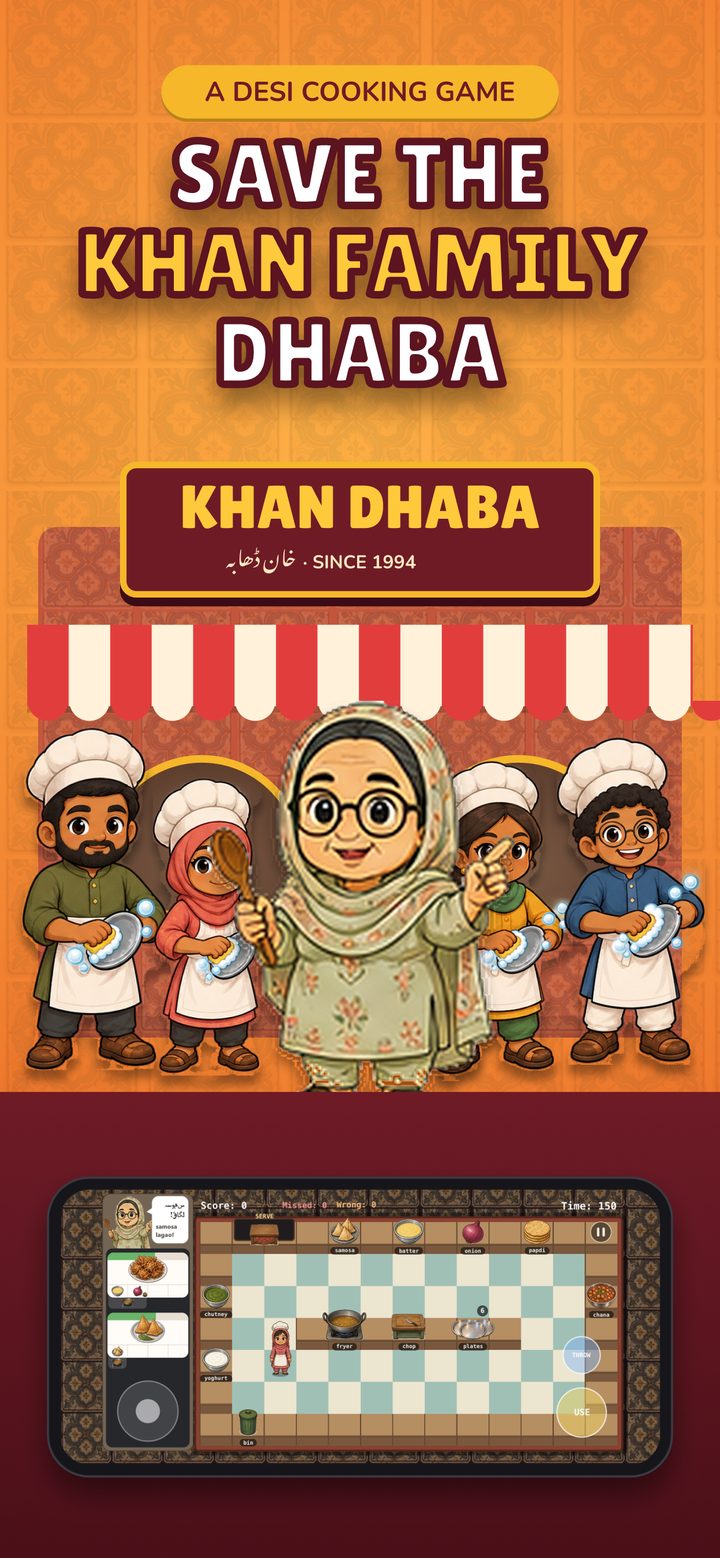 Save the Khan family dhaba: Ammi and her four children outside Khan Dhaba, above the kitchen in play.